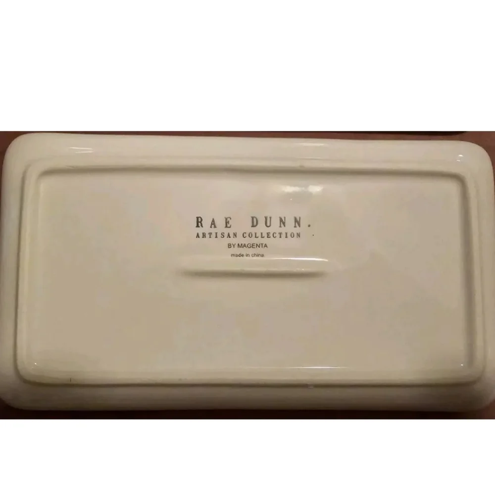 Rae Dunn Artisan Collection by Magenta Glamour Dish Tray 9